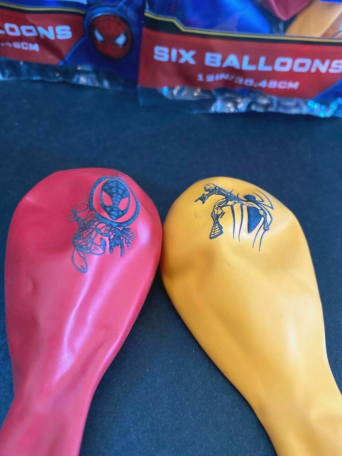 6-pack Marvel Ultimate Spider-Man 12″ Assorted Color Balloons NEW
