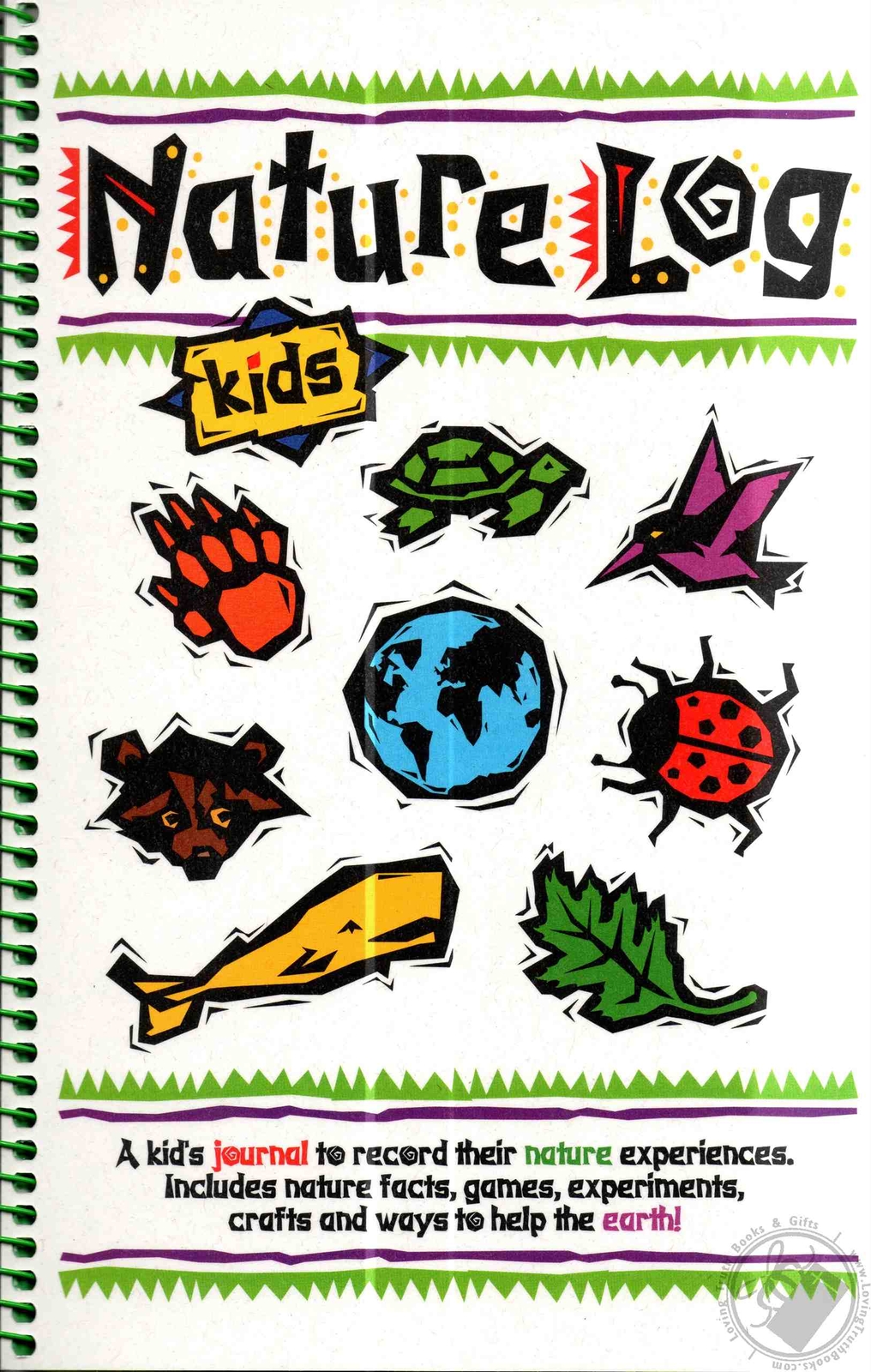 Nature Journals: Nature Log Kids by DeAnna Brandt (1998, Spiral)