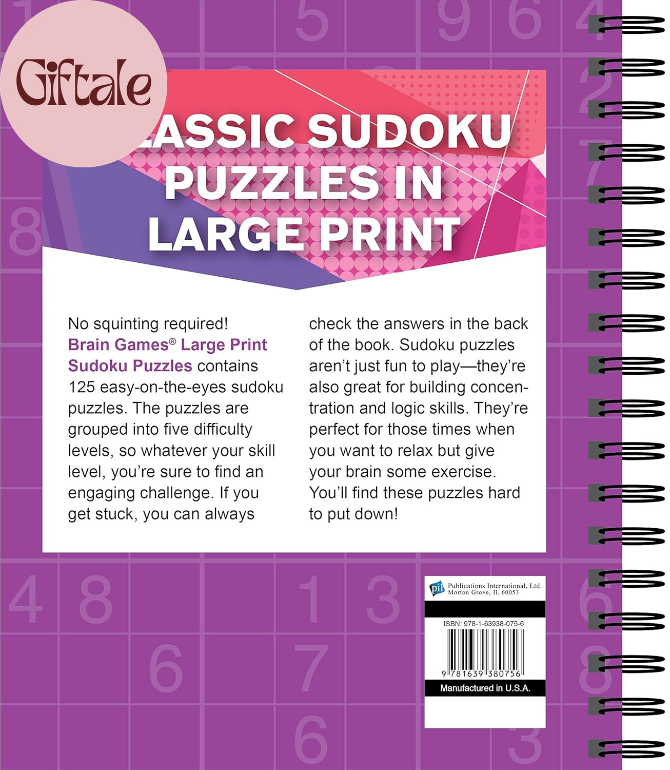 Brain Games – Large Print Sudoku Puzzles (Arrow)