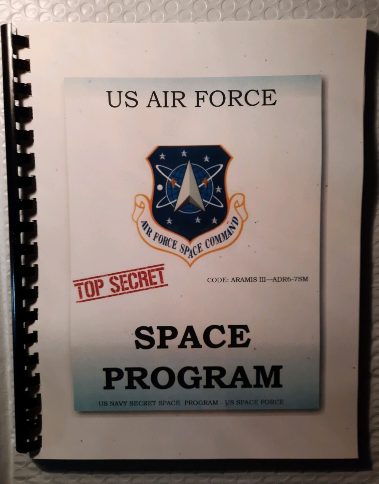 US AIR FORCE SECRET SPACE PROGRAM