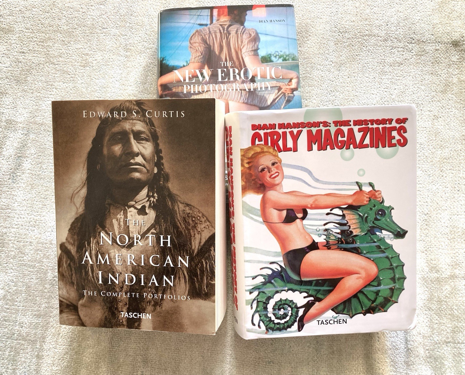 Taschen Book Lot, 3, Erotic Photography, American Indians, Girly Mags History