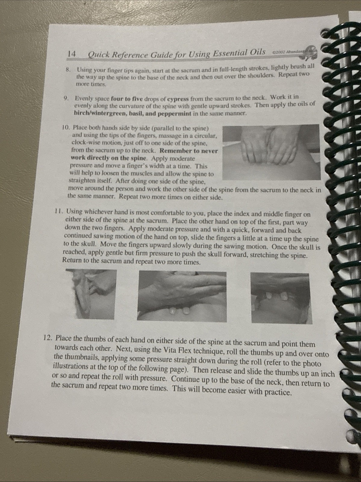 Quick Reference Guide Using Essential Oils – spiral Connie and Alan Higley 2002