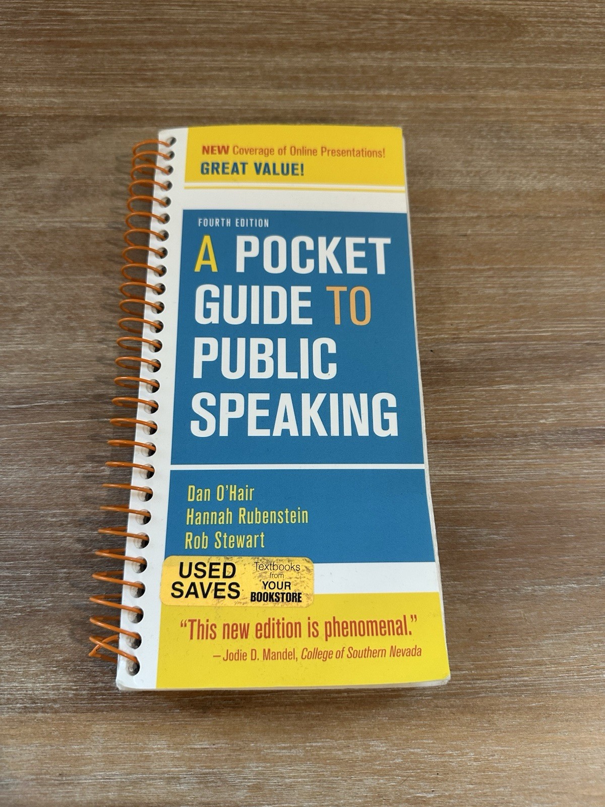Bedford/St. Martin’s A Pocket Guide to Public Speaking 4th Ed Spiral, O’Hair