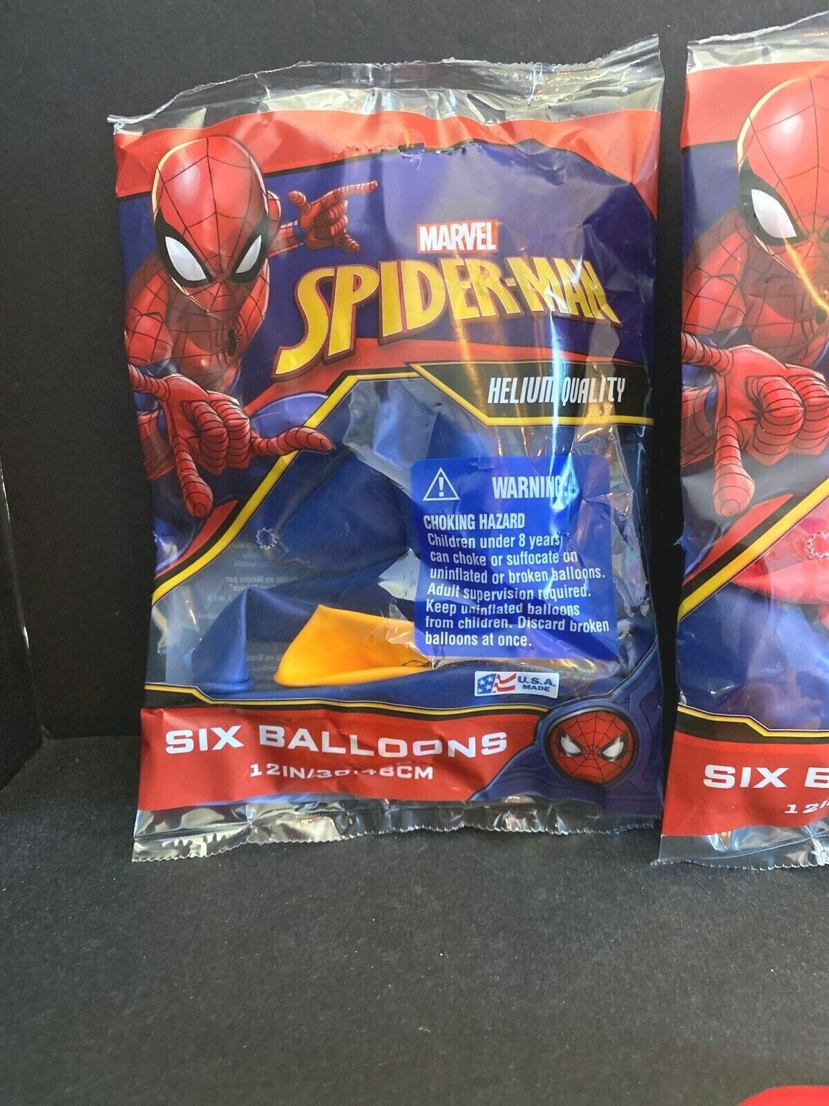 6-pack Marvel Ultimate Spider-Man 12″ Assorted Color Balloons NEW