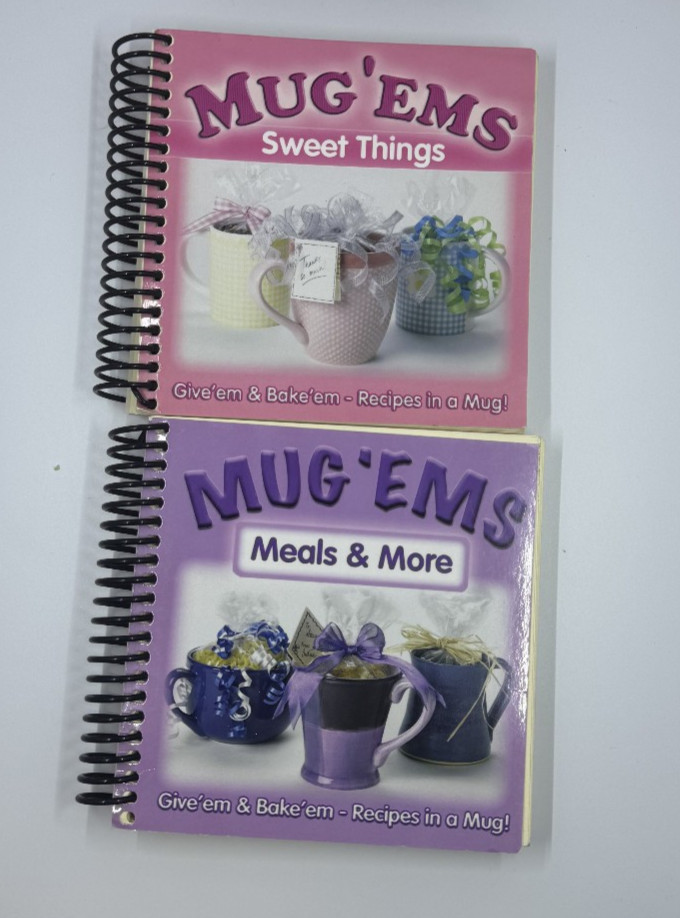 Set of 2 MUG’EMS Recipes In a Mug for Gift Giving SWEET THINGS & MEALS AND MORE