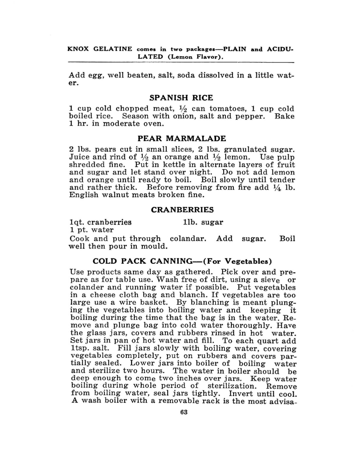 Cook Book By The Ladies Of The Red Cross “1917” 65 Pages