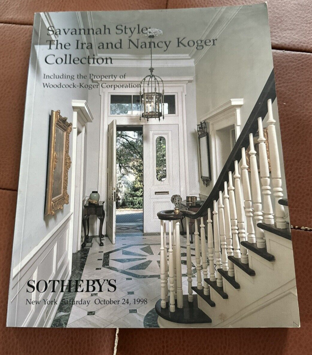 Sotheby’s October 24 1998 Savannah Style The Ira And Nancy Koger Collection