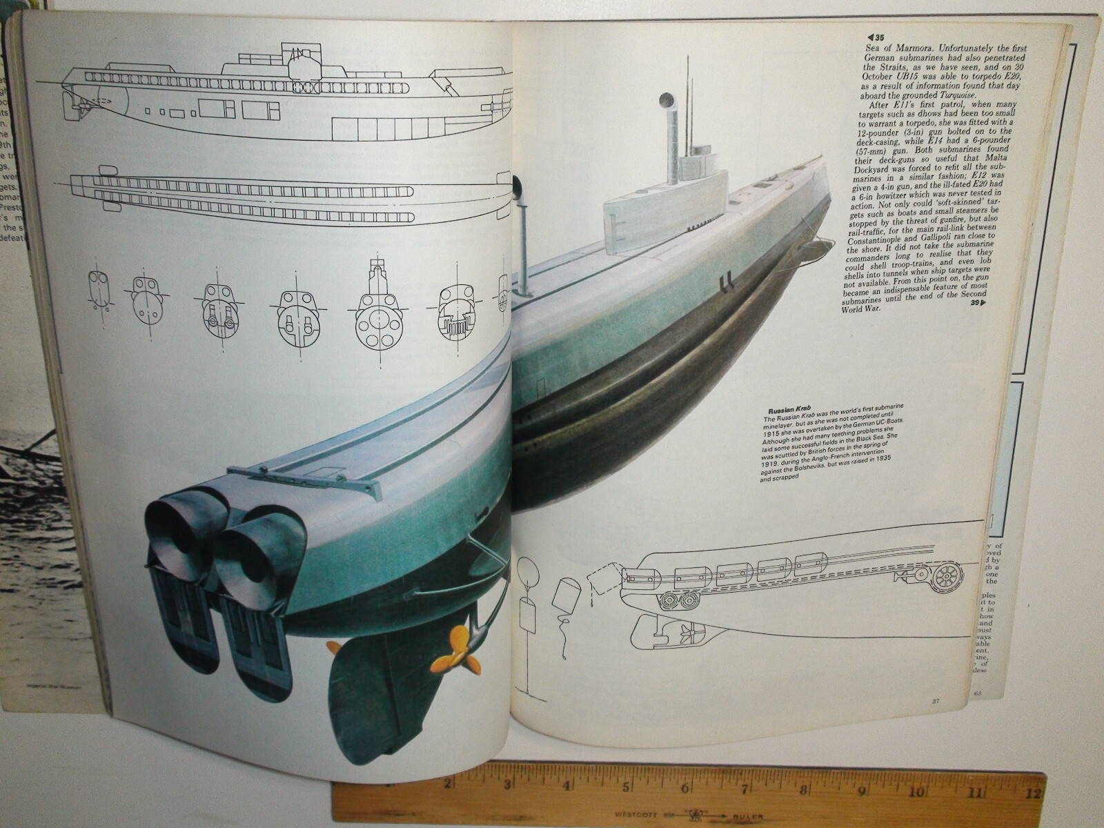 The First Submarines – 65 pages – by Antony Preston & John Batchelor – 1974