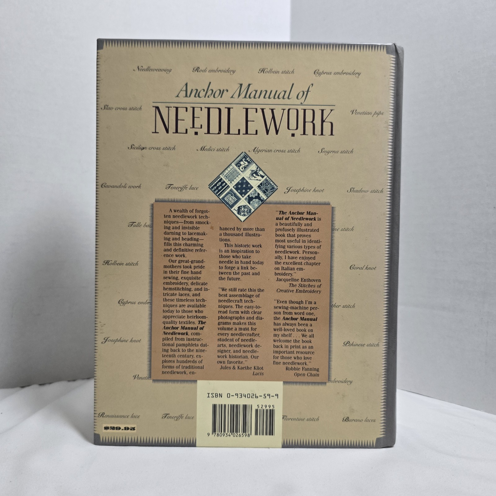 The Anchor Manual of Needlework Hardcover New Edition 1990 Interweave Press HC