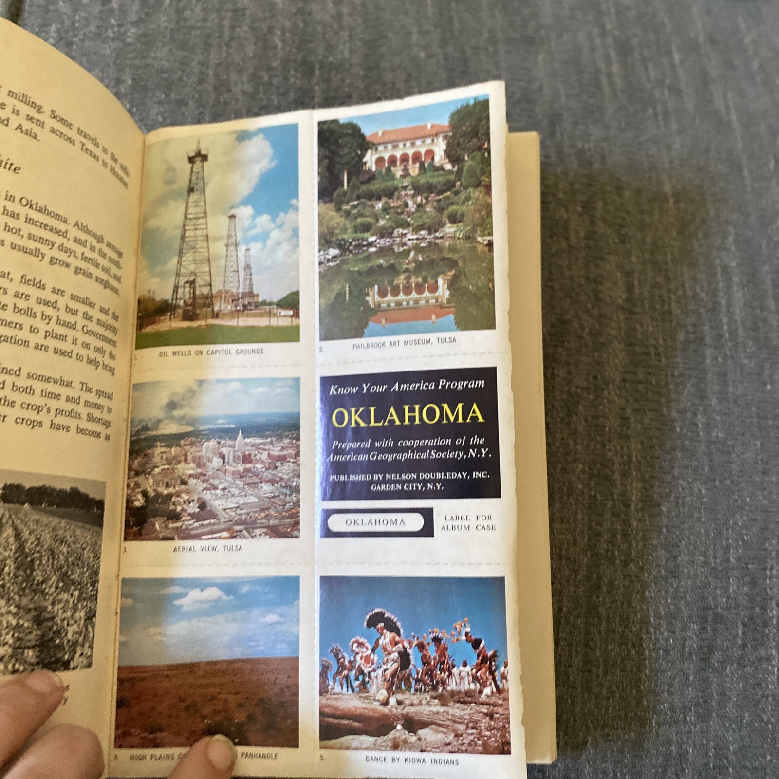 OKLAHOMA-AMERICAN GEOGRAPHICAL SOCIETY-KNOW YOUR AMERICA PROGRAM-1965-65 PAGES
