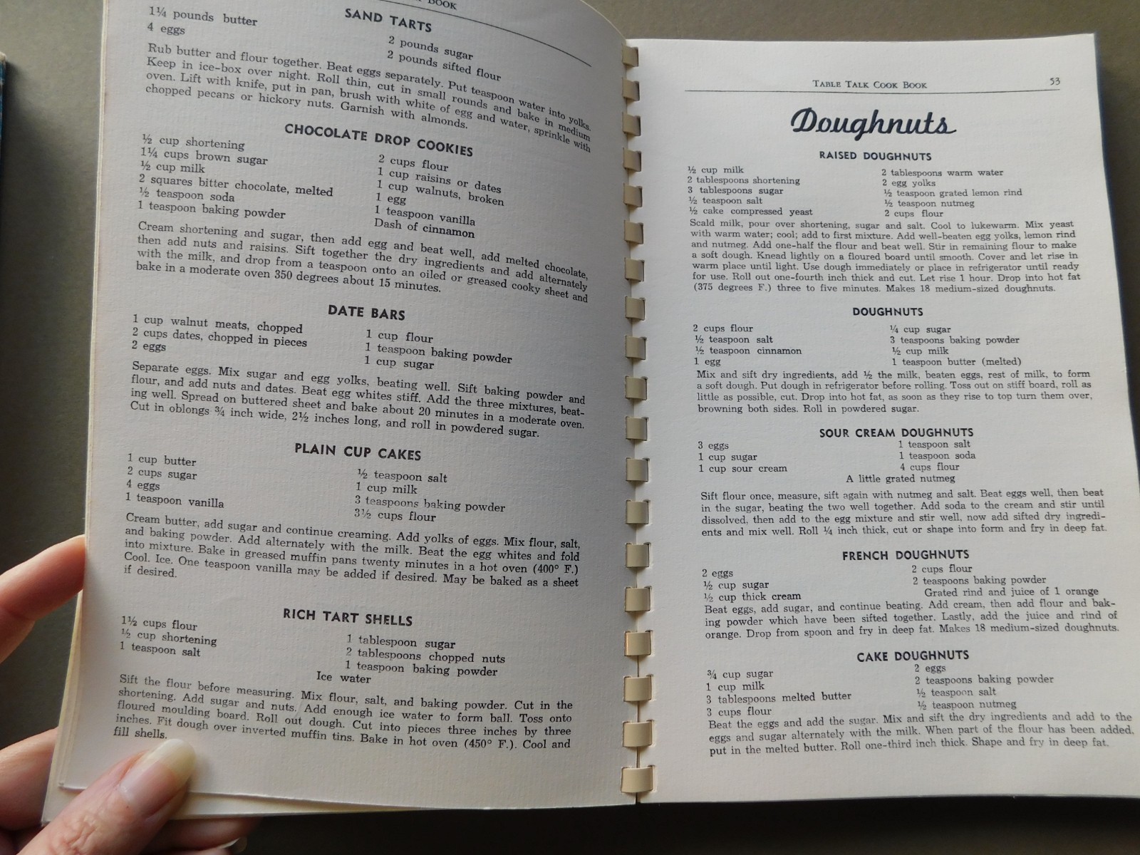 Table Talk Cook Book – by Frank Decatur White, Dietition * Signed – + wildgame