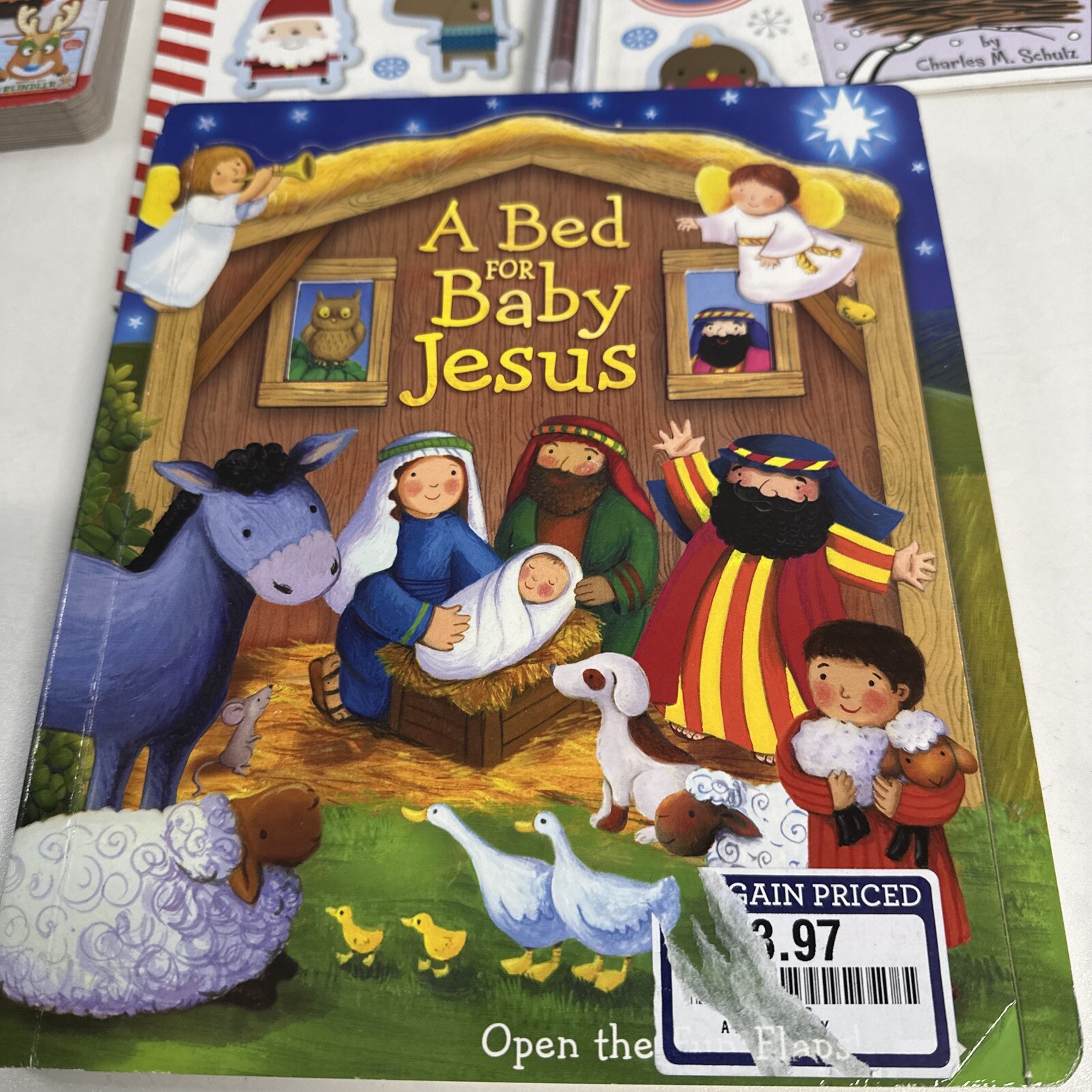 6-PACK Christmas Kids Books: NEW/Shelf Pulls Activity Book/Magnetic Nativity Boo