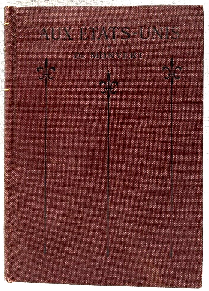 1919 Beginning French Reader AUX ETATS-UNIS, 65+ Pages of Photos of America, VG+