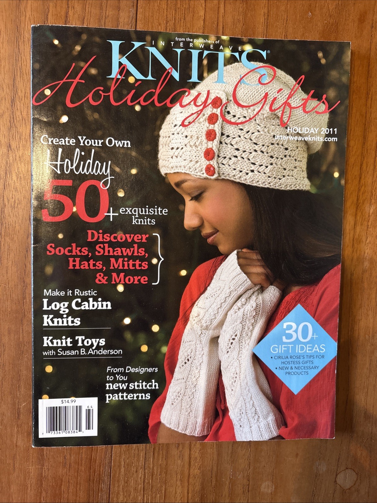 Interweave Knits Magazine 50 Holiday Gifts Home Projects Hat Mittens Shawls 2011