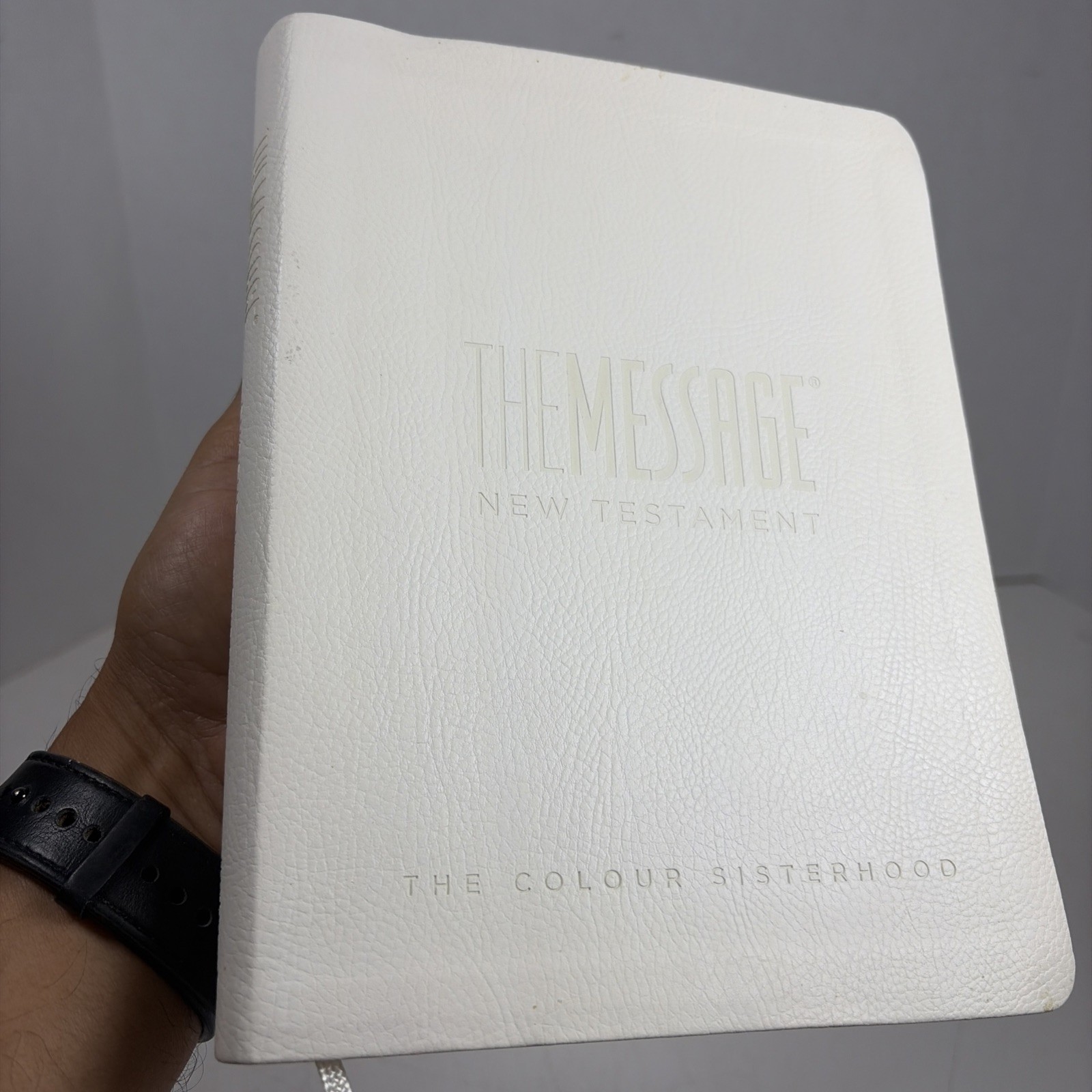 The Message New Testament Bible White Cover Peterson Navpress