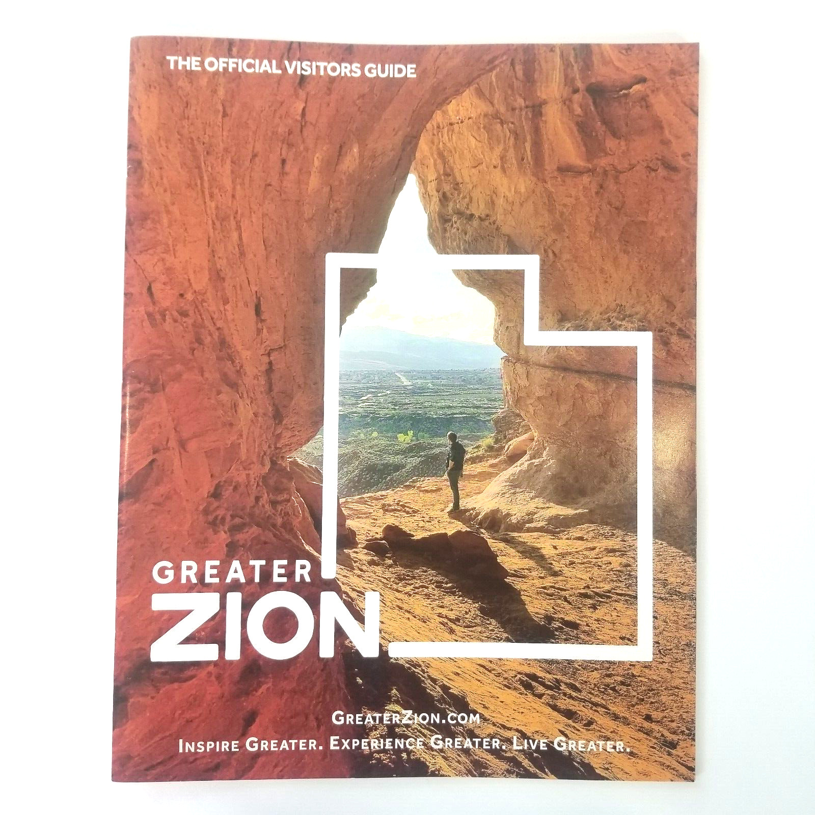 Greater Zion Tourism Official Visitor Guide Map 54 Pages, Staple Bound 11 In Hi