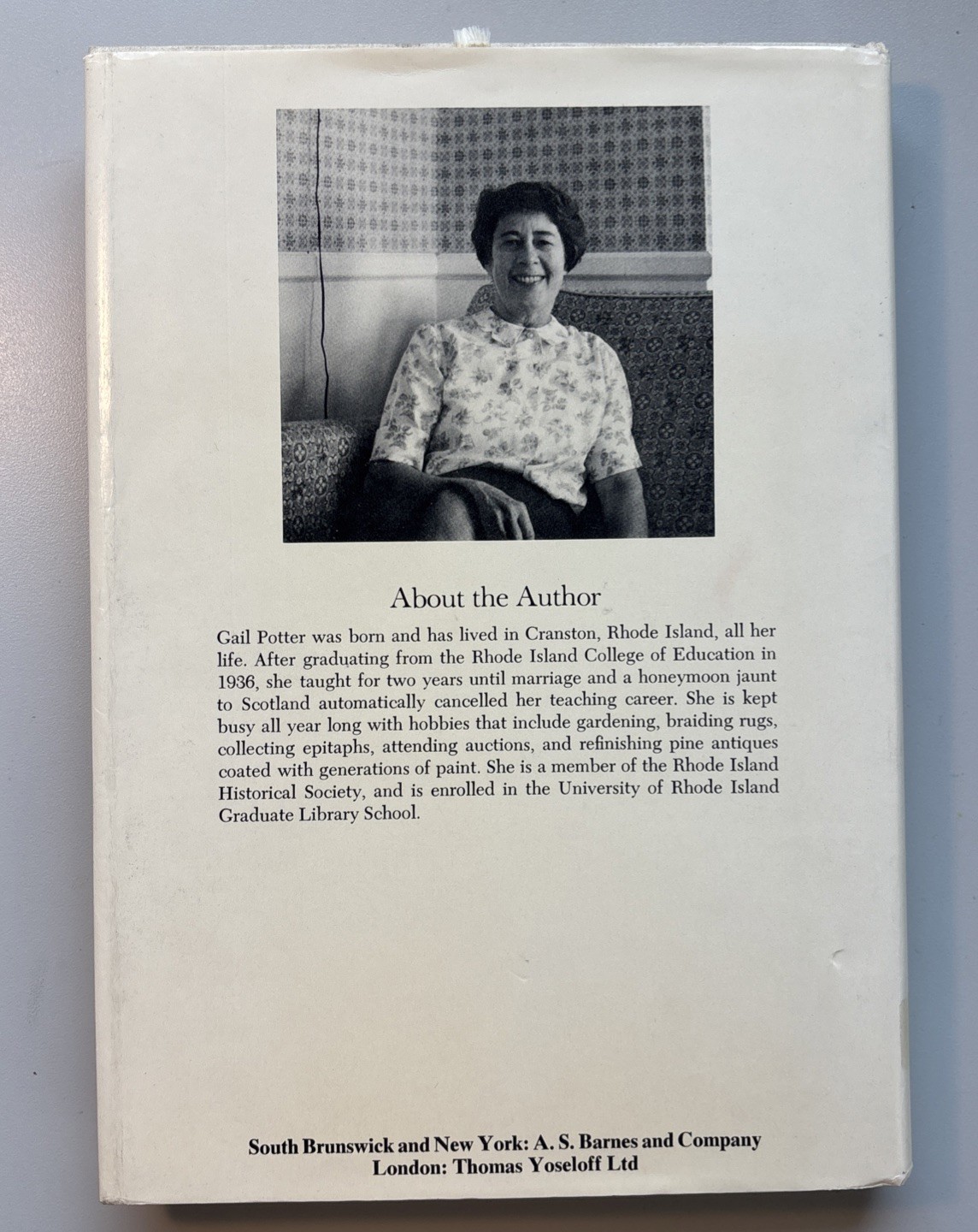 Potter, Gail m. Stories Behind the Stones by Potter 1969 First Edition VG DJ