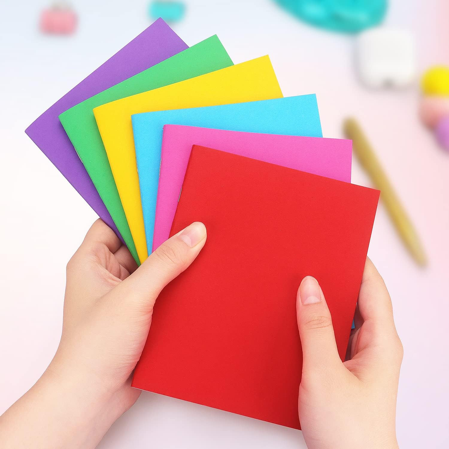 6 Pack Blank Books For Kids Drawing Writing Sketchbook 4.25″ x 5.5″