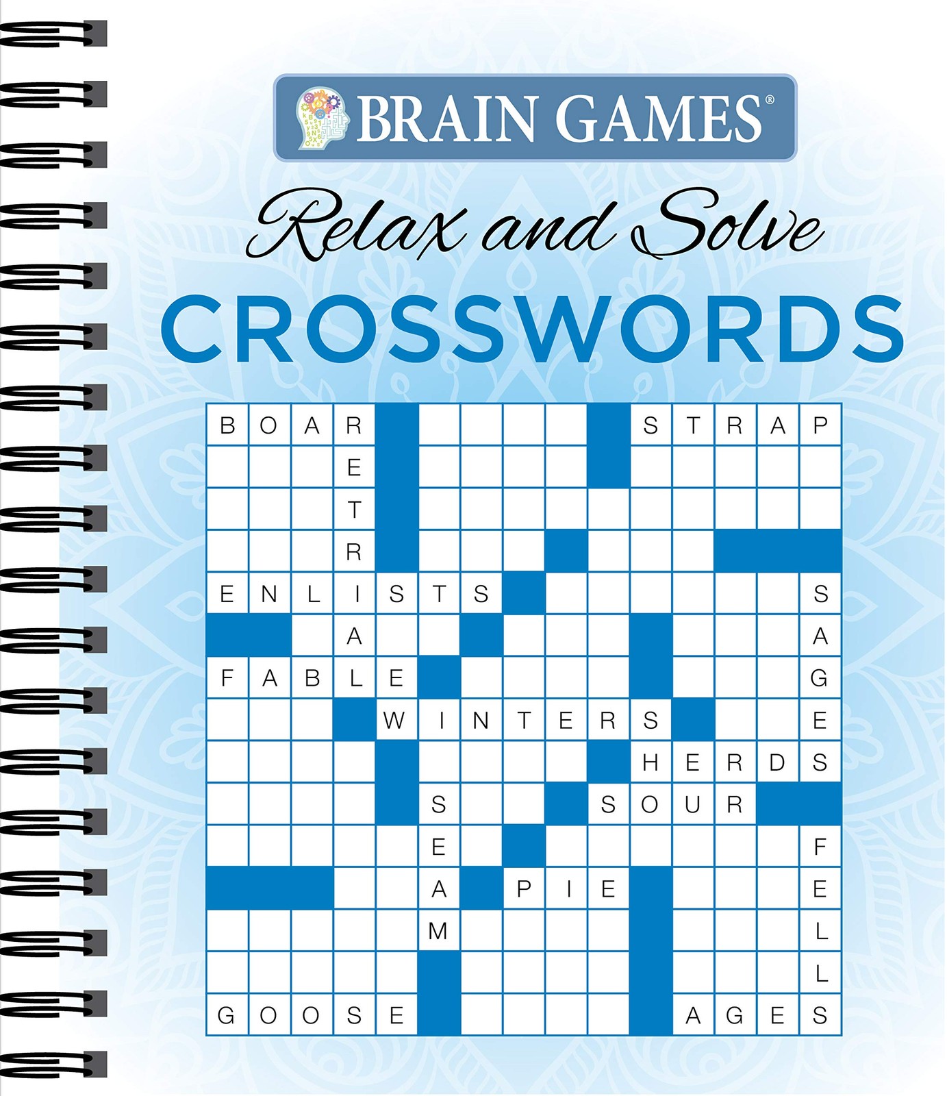 Brain Games – Relax and Solve: Crosswords (Blue)