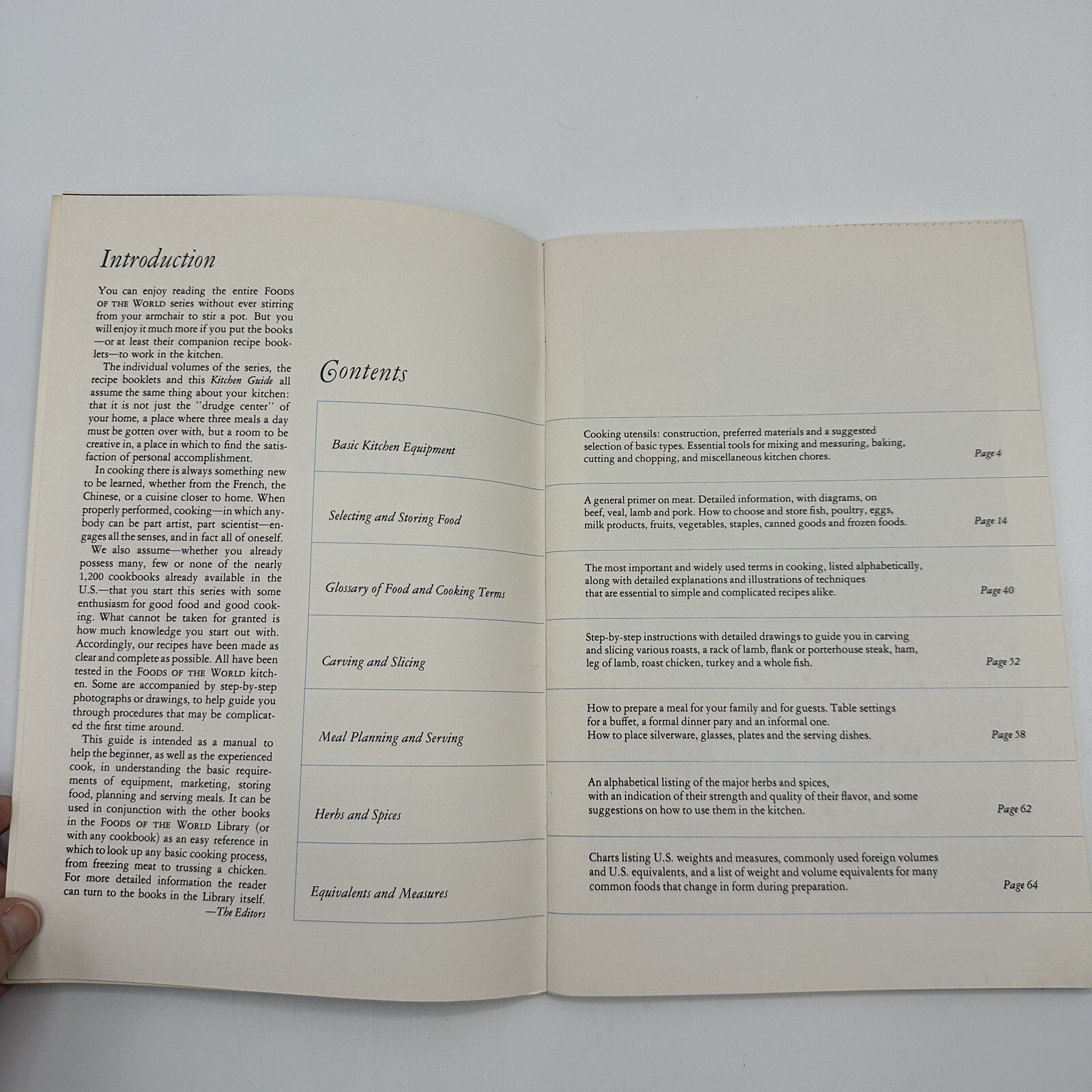 Kitchen Guide – Foods of the World – Time Life Books, 65 pages, Softcover
