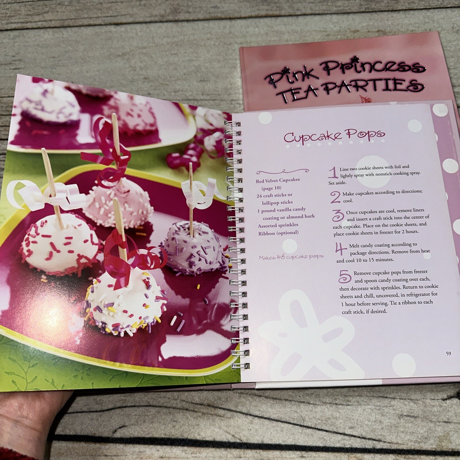 Pink Princess Tea Parties And Cupcakes Cookbooks… Never Used