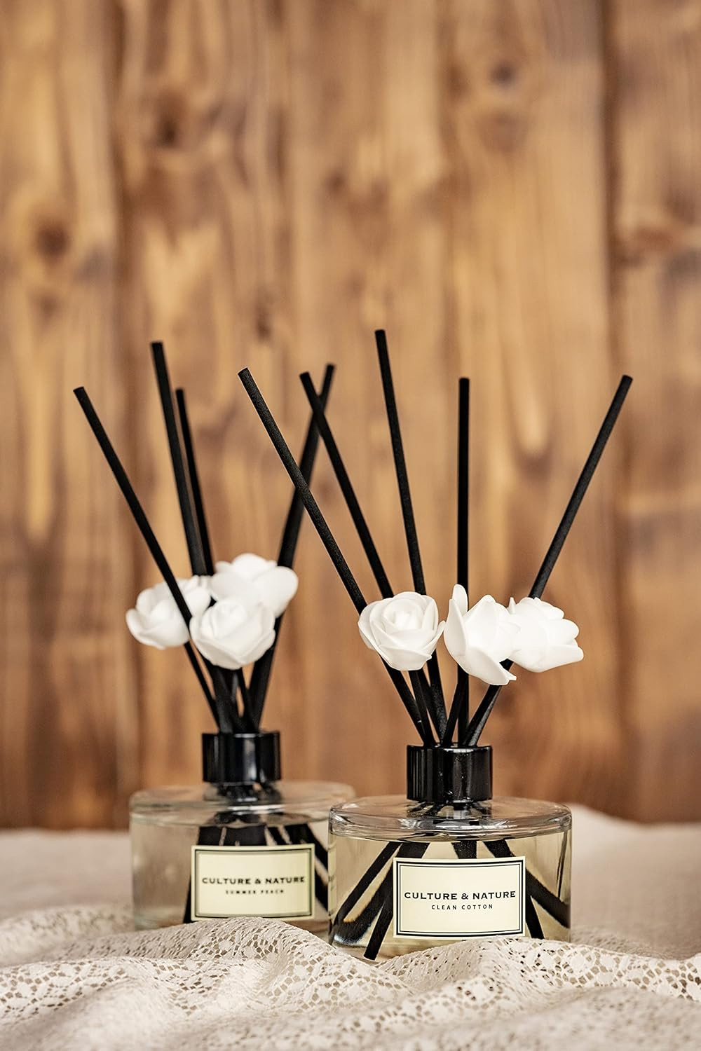Reed Diffuser Set 6.7Oz (200Ml) Grapefruit Verbena Scented Diffuser with Sticks