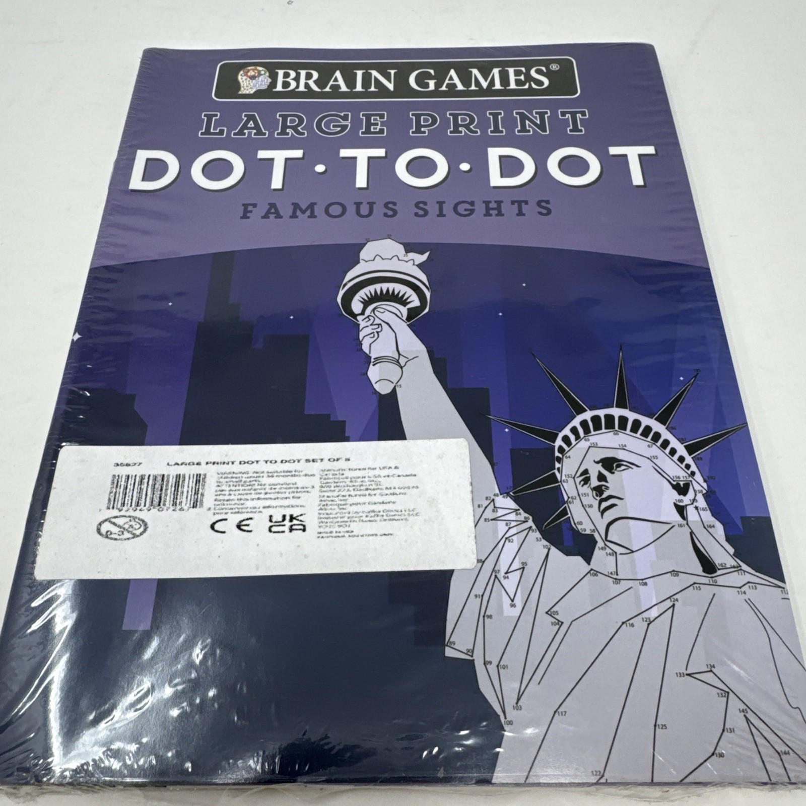 Brain Games Large Print Dot to Dot 5 pc Book Set