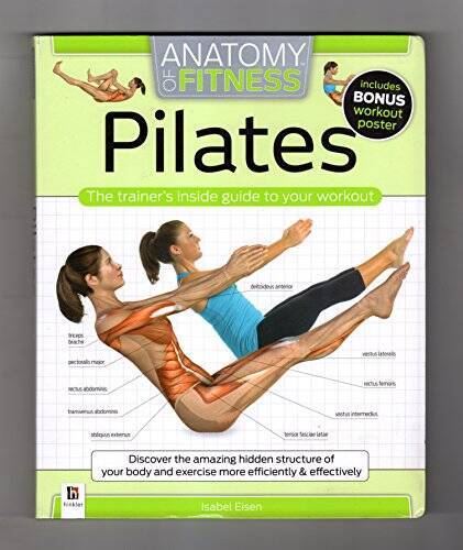Anatomy of Fitness Pilates With Poster – Flexibound By Hinkler – GOOD