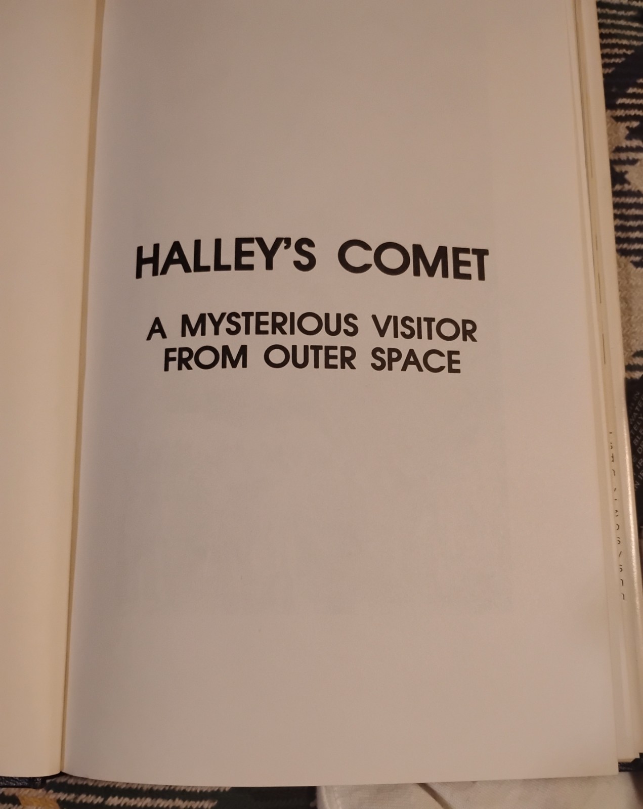 Halley’s Comet A Mysterious Visitor from Outer Space by Terence Dickinson