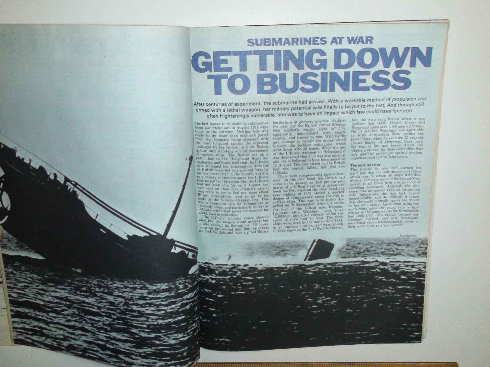 The First Submarines – 65 pages – by Antony Preston & John Batchelor – 1974