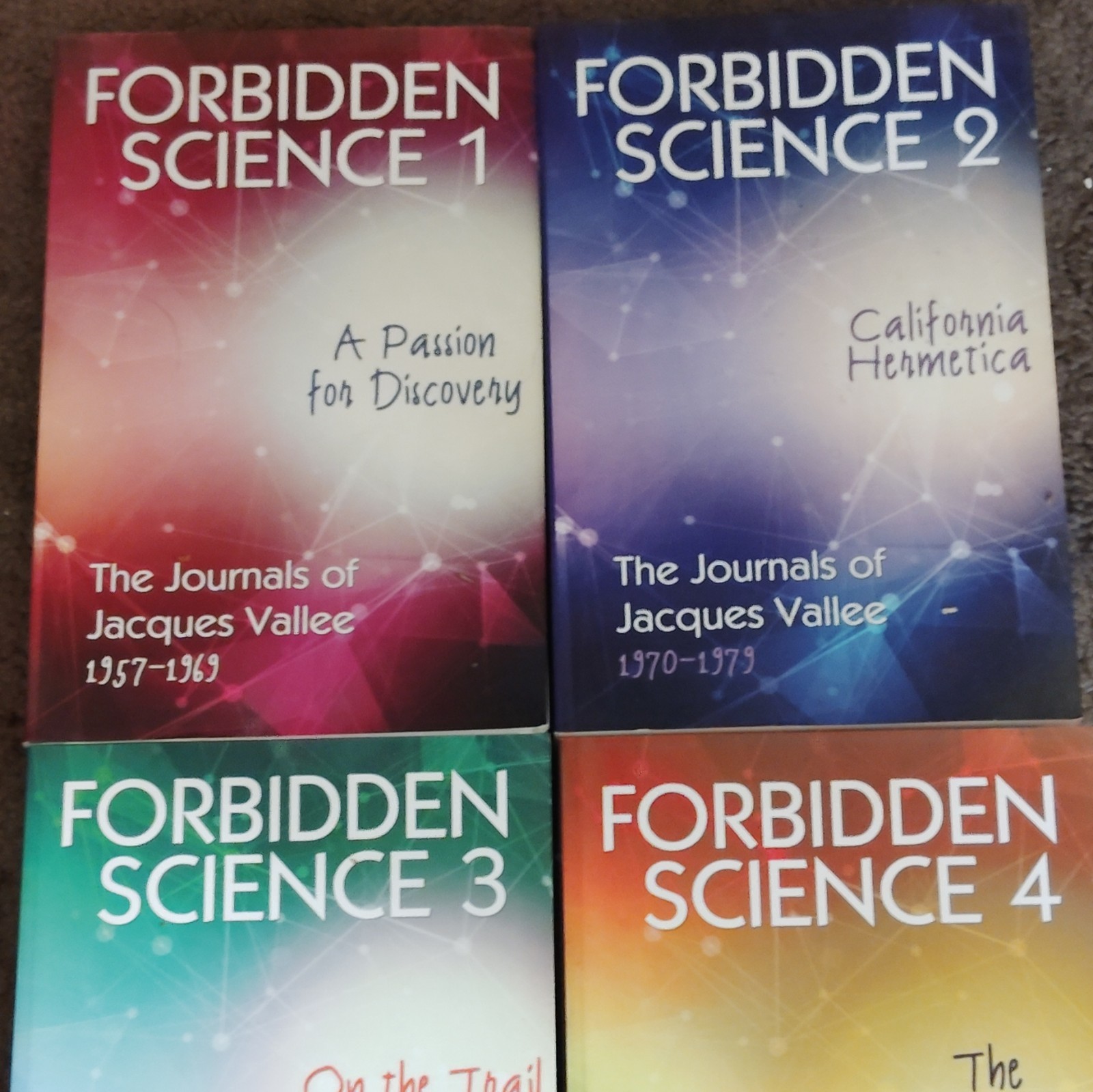 Jacques Vallee Forbidden Science Journals 1-4 Paperback Set Anomalist Books