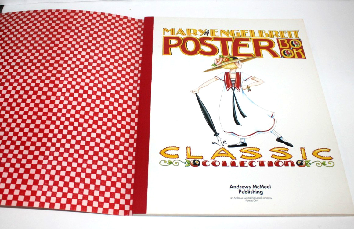Mary Engelbreit Poster Book Classic Collection 12 posters 14″x11″ 2001 Used