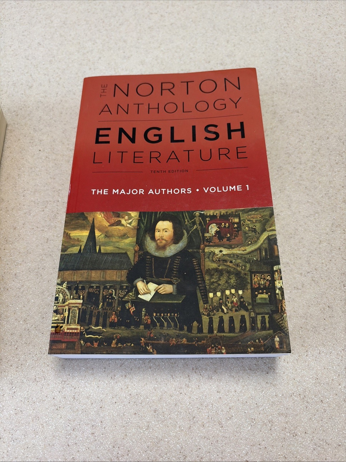 English Literature Textbook Norton Anthology Major Authors Vol. 1 Tenth Edition