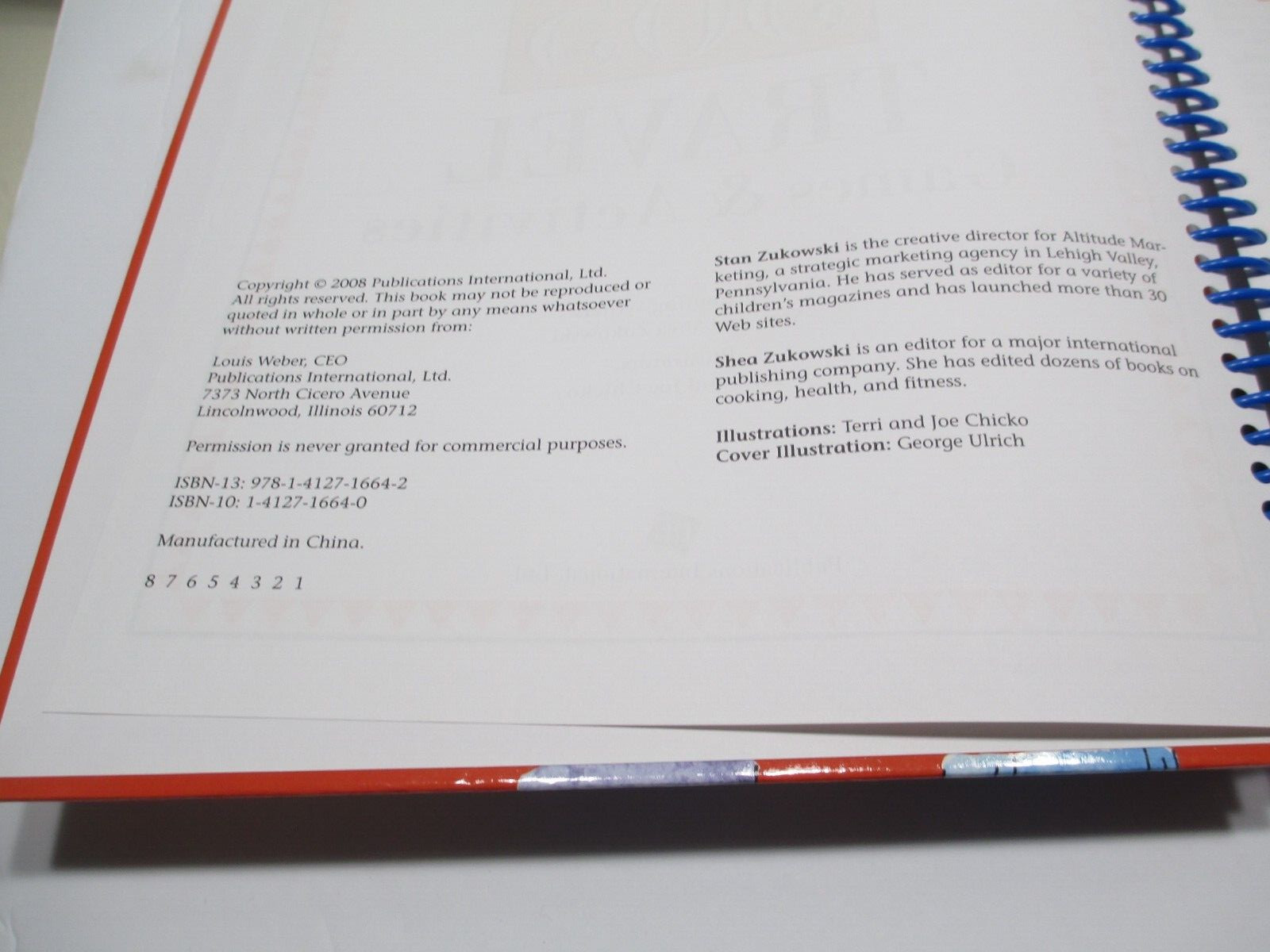 365 Travel Games and Activities – Stan and Shea Zukowski – HC Spiral Bound