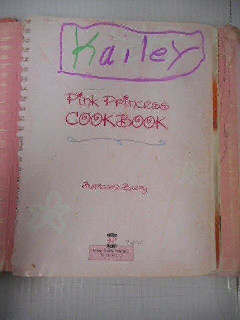 Pink Princess Cookbook By Barbara Beery Hardcover Book 2006