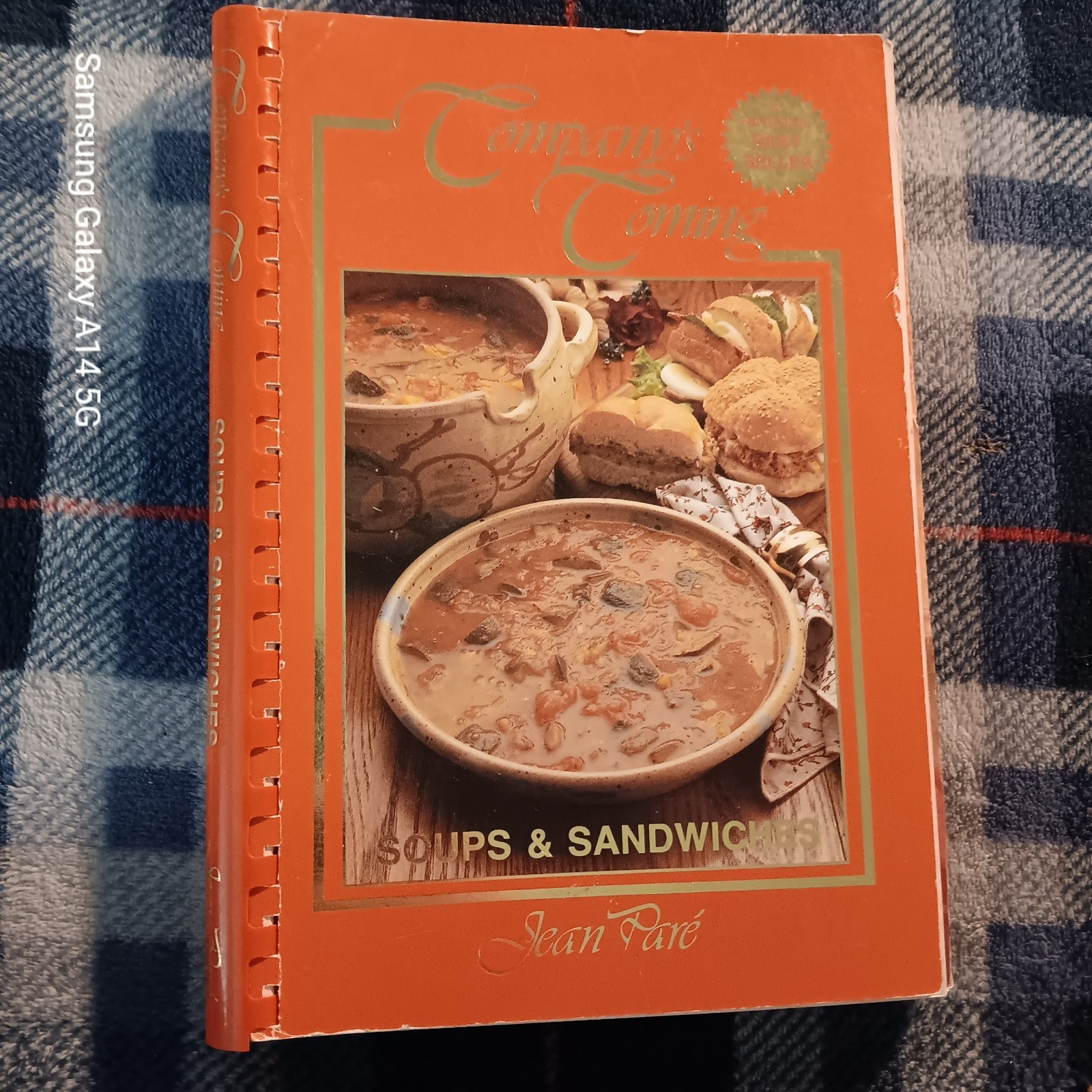 COMPANYS COMING Soups Sandwiches Jean Pare Spiral Cookbook 1992 Canada