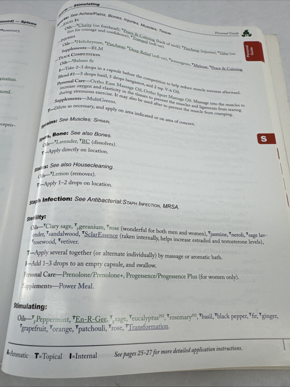 Reference Guide for Essential Oils Soft Cover 2013 Connie and Ala